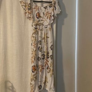 Roxy Off Shoulder Floral Dress